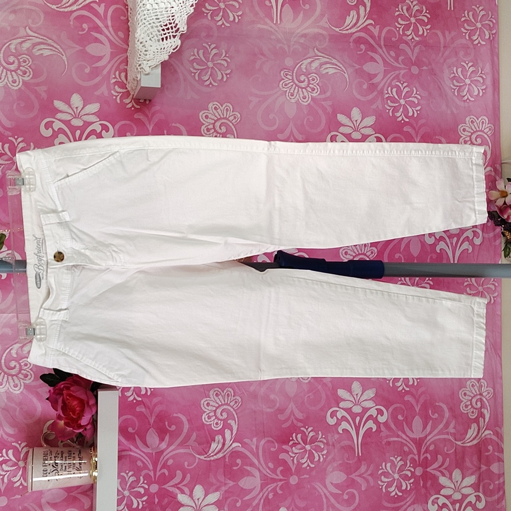 Old Navy White Chinos Lightweight Cotton Blend